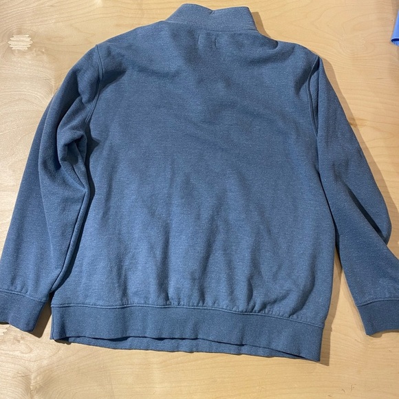 Ocean Coast Men's Blue Quarter-Zip Fleece PullOver Large (LW) - Picture 10 of 10